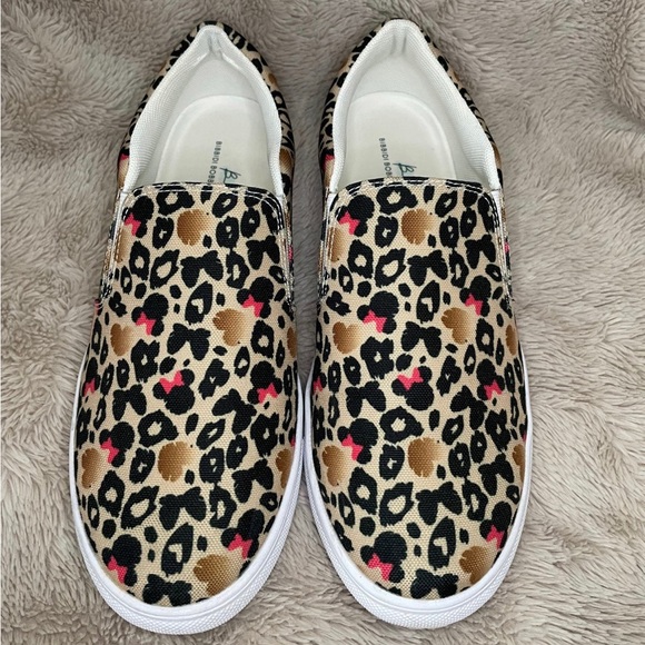 Minnie Mouse Cheetah print Vans - like shoes - Picture 1 of 9